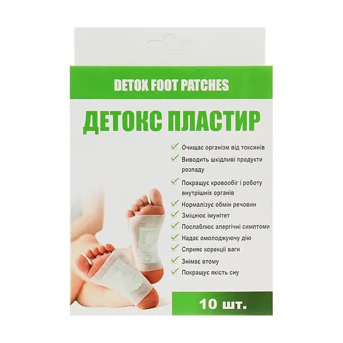 Детокс пластир для ніг Asia Med Detox Foot Patches, 10 шт